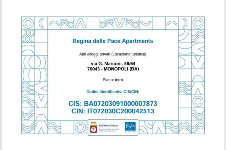 Regina Della Pace Apartments & Suite Con Sauna Monopoli Buitenkant foto